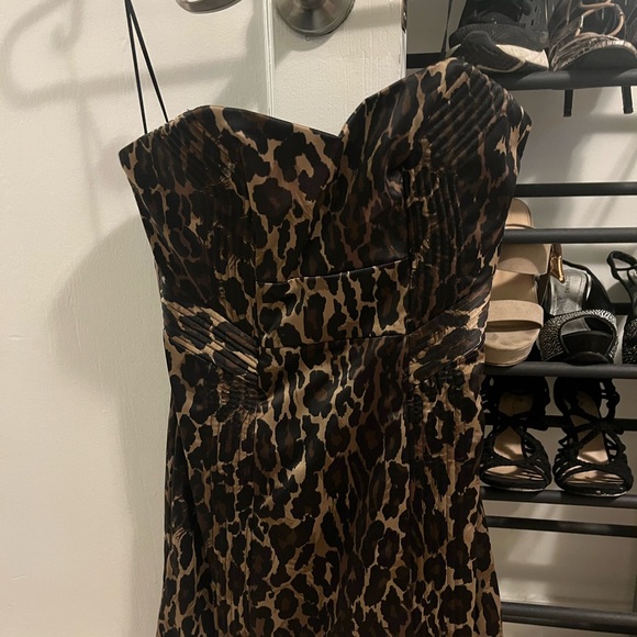 Guess cocktail cheetah dress size 0 - Picture 1 of 6